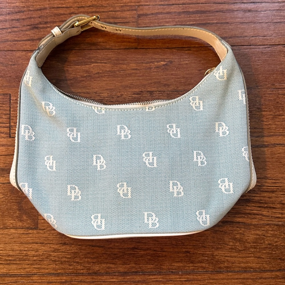 Dooney & BourkeLight Blue Monogram Shoulder Bag